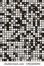 Abstract Geometric Pattern generative computational art illustration