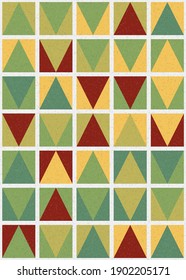 Abstract Geometric Pattern generative computational art illustration