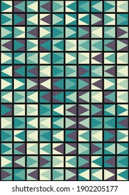 Abstract Geometric Pattern generative computational art illustration