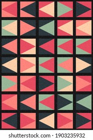 Abstract Geometric Pattern generative computational art illustration