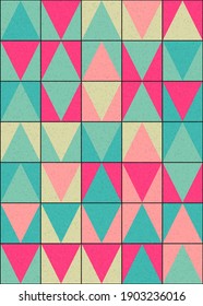 Abstract Geometric Pattern generative computational art illustration