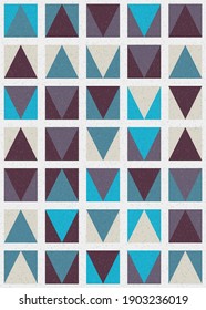Abstract Geometric Pattern generative computational art illustration