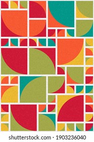 Abstract Geometric Pattern generative computational art illustration