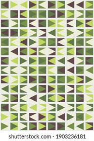 Abstract Geometric Pattern generative computational art illustration
