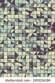 Abstract Geometric Pattern generative computational art illustration