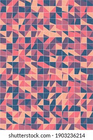 Abstract Geometric Pattern generative computational art illustration