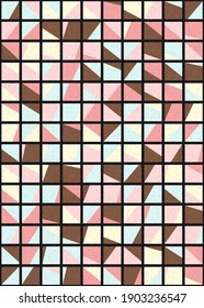 Abstract Geometric Pattern generative computational art illustration
