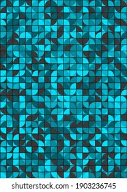 Abstract Geometric Pattern generative computational art illustration