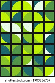 Abstract Geometric Pattern generative computational art illustration