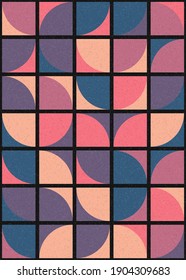 Abstract Geometric Pattern generative computational art illustration