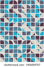 Abstract Geometric Pattern generative computational art illustration