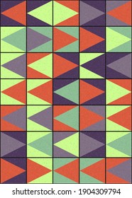 Abstract Geometric Pattern generative computational art illustration