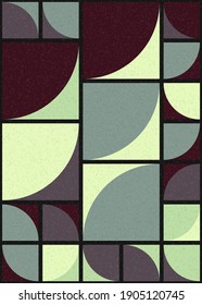 Abstract Geometric Pattern generative computational art illustration