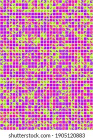 Abstract Geometric Pattern generative computational art illustration