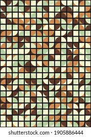 Abstract Geometric Pattern generative computational art illustration