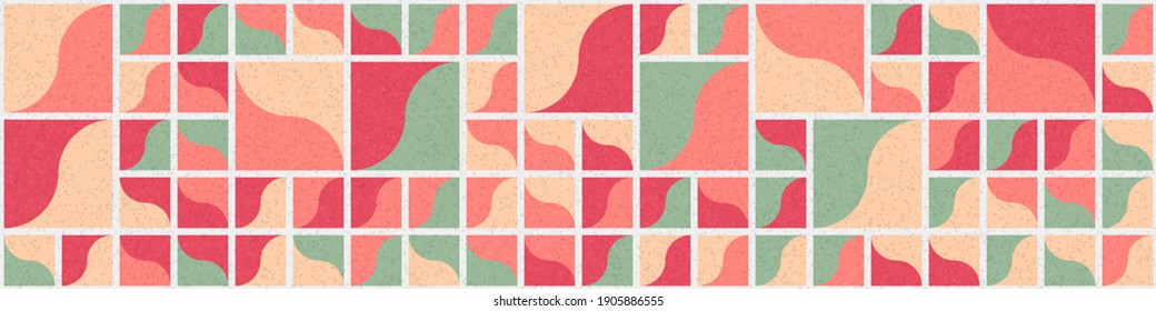 Abstract Geometric Pattern generative computational art illustration