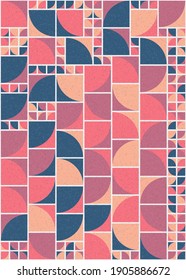 Abstract Geometric Pattern generative computational art illustration