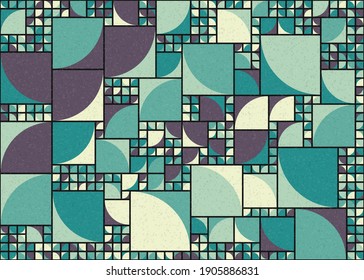 Abstract Geometric Pattern generative computational art illustration