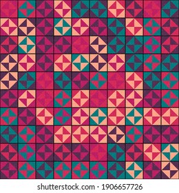 Abstract Geometric Pattern generative computational art illustration