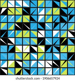 Abstract Geometric Pattern generative computational art illustration