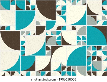 Abstract Geometric Pattern generative computational art illustration
