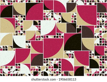 Abstract Geometric Pattern generative computational art illustration