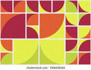 Abstract Geometric Pattern generative computational art illustration