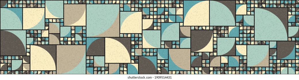 Abstract Geometric Pattern generative computational art illustration