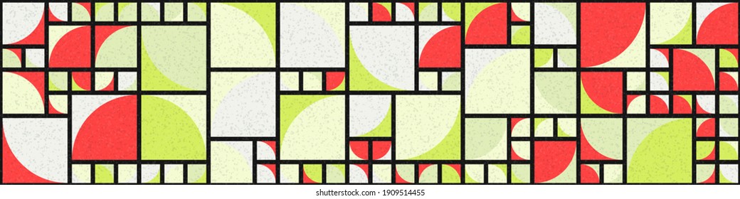 Abstract Geometric Pattern generative computational art illustration