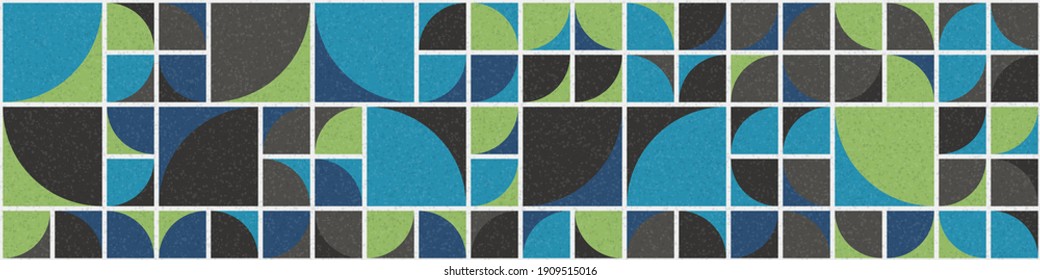 Abstract Geometric Pattern generative computational art illustration