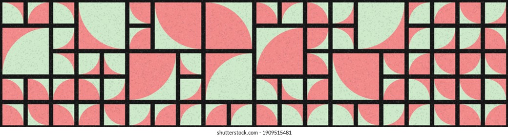 Abstract Geometric Pattern generative computational art illustration