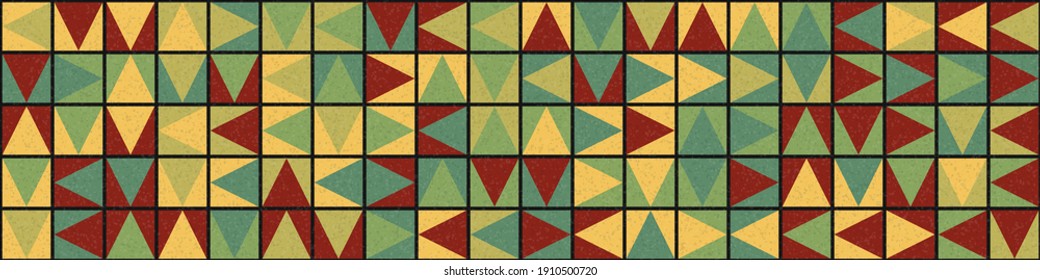 Abstract Geometric Pattern generative computational art illustration