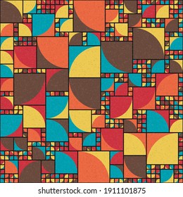 Abstract Geometric Pattern generative computational art illustration
