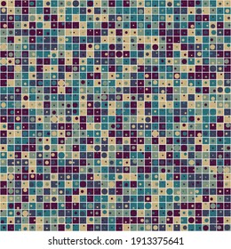 Abstract Geometric Pattern generative computational art illustration