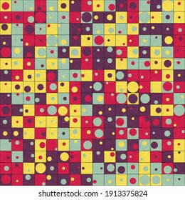 Abstract Geometric Pattern generative computational art illustration
