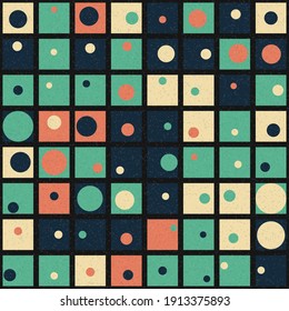 Abstrakte Geometrische Muster generative Computergrafik-Illustration