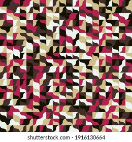 Abstract Geometric Pattern generative computational art illustration