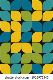 Abstract Geometric Pattern generative computational art illustration