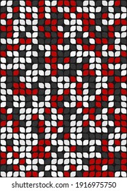 Abstract Geometric Pattern generative computational art illustration
