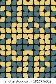 Abstract Geometric Pattern generative computational art illustration