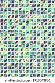 Abstract Geometric Pattern generative computational art illustration