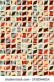 Abstract Geometric Pattern generative computational art illustration