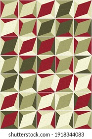 Abstract Geometric Pattern generative computational art illustration