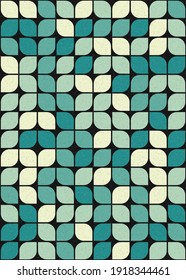 Abstract Geometric Pattern generative computational art illustration