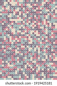 Abstract Geometric Pattern generative computational art illustration