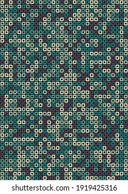 Abstract Geometric Pattern generative computational art illustration