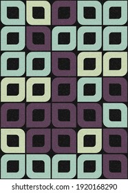 Abstract Geometric Pattern generative computational art illustration