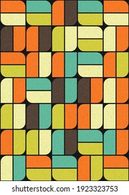 Abstract Geometric Pattern generative computational art illustration