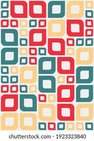 Abstract Geometric Pattern generative computational art illustration