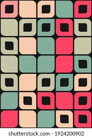 Abstract Geometric Pattern generative computational art illustration